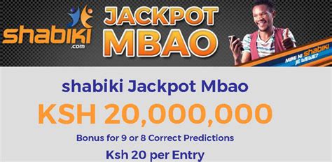 shabiki jackpot mbao predictions|Shabiki Midweek Jackpot Predictions, Bonuses, Rules.